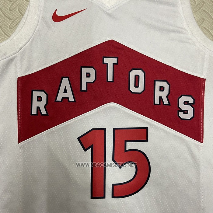 Camiseta Toronto Raptors Vince Carter NO 15 Association 2022-23 Blanco